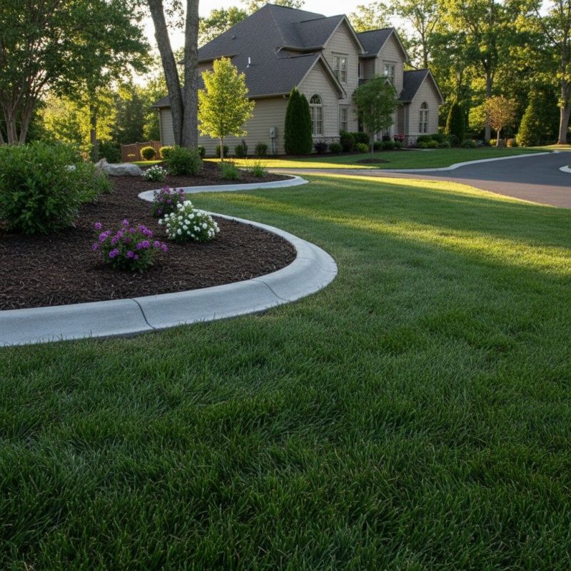 Lawn Curbing Installation detail